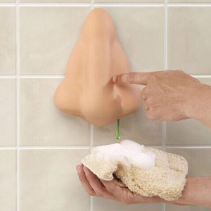 Dozownik do mydła w kształcie nosa