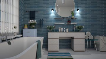 Niebieska łazienka- wyjątkowe wnętrze dla Ciebie