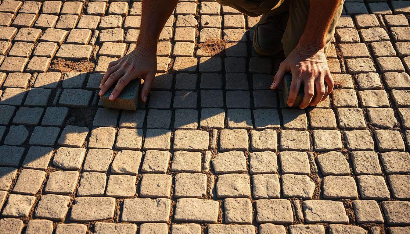układanie kostki na starym betonie