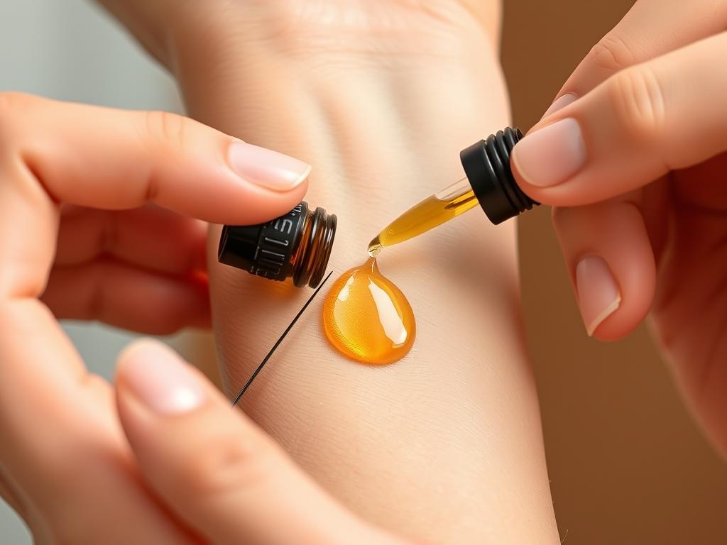 Bezpieczne stosowanie olejku z geranium - testowanie na skórze