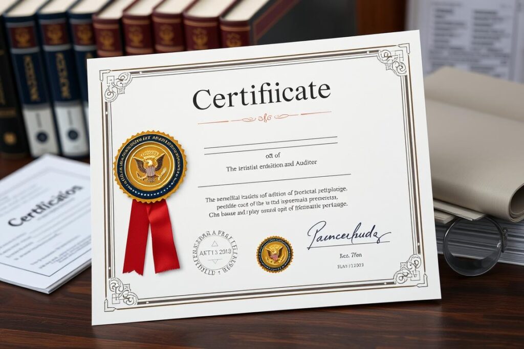 Certyfikat audytora z oficjalną pieczęcią - jak zostać audytorem Certyfikat audytora z oficjalną pieczęcią - jak zostać audytorem