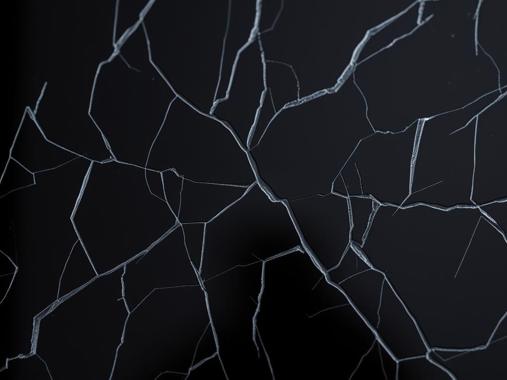 Głębokie rysy na plastikowej powierzchni