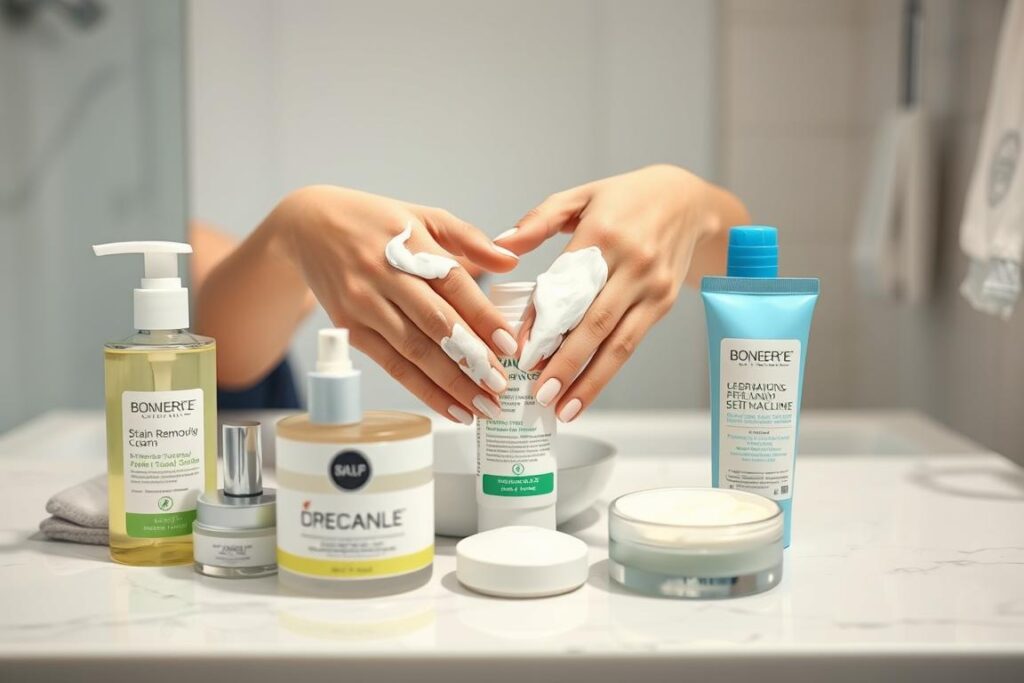 Kremy nawilżające do pielęgnacji skóry po usunięciu barwnika spożywczego