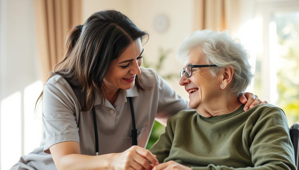 Opiekun i osoba niepełnosprawna spędzający wspólnie czas - jak zostać opiekunem osoby niepełnosprawnej Opiekun i osoba niepełnosprawna spędzający wspólnie czas - jak zostać opiekunem osoby niepełnosprawnej