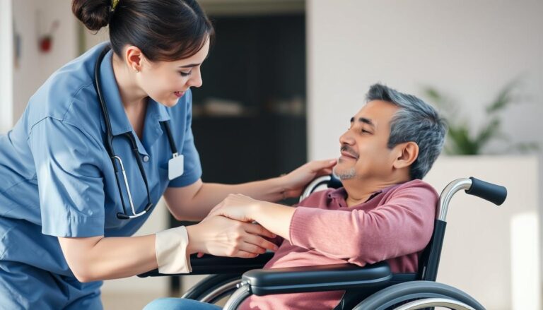 Opiekun pomagający osobie niepełnosprawnej - jak zostać opiekunem osoby niepełnosprawnej