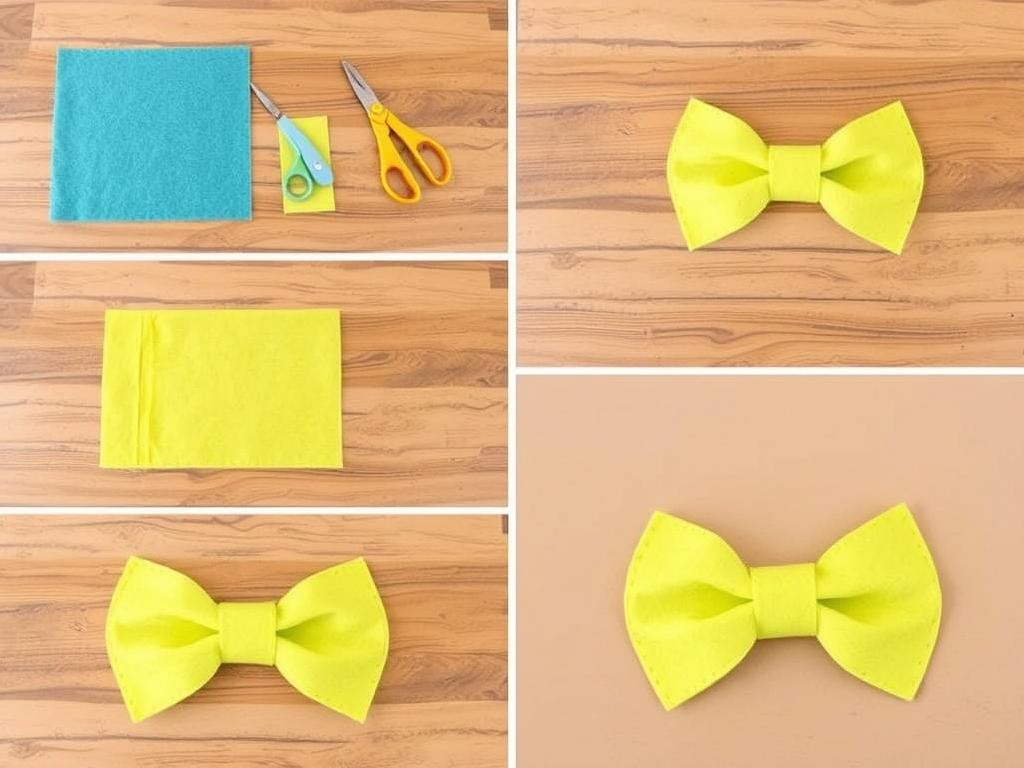 Proces tworzenia muchy z filcu