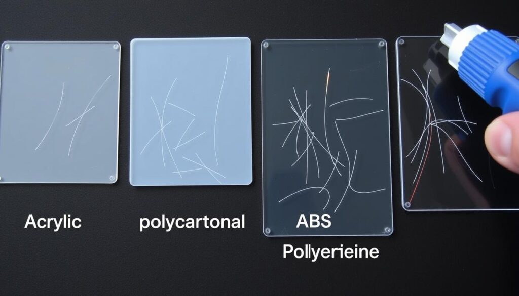 Różne rodzaje plastiku i metody usuwania rys