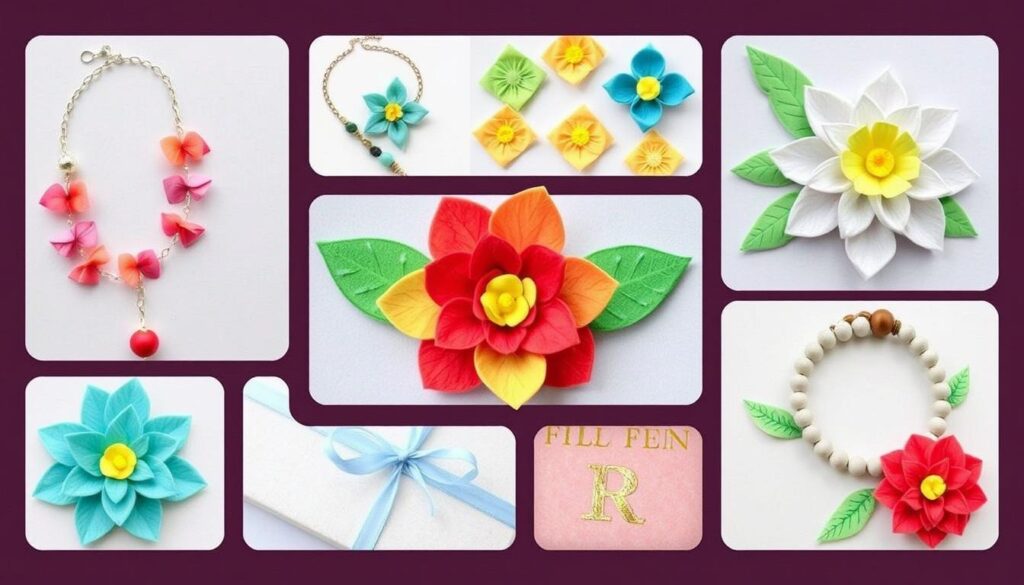 Różne zastosowania kwiatów z filcu - od biżuterii po dekoracje domu