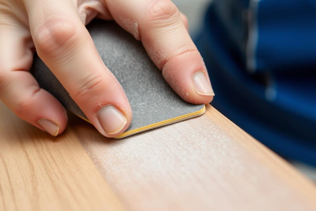 Szlifowanie plastiku papierem ściernym o wysokiej gradacji