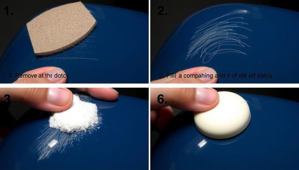 Usuwanie bardzo głębokich rys z plastiku